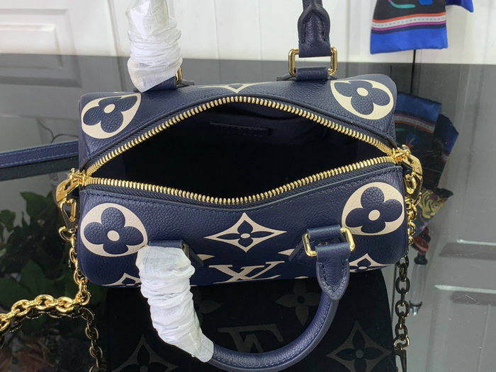 Louis Vuitton Speedy Bandouliere 20 Navy M47048