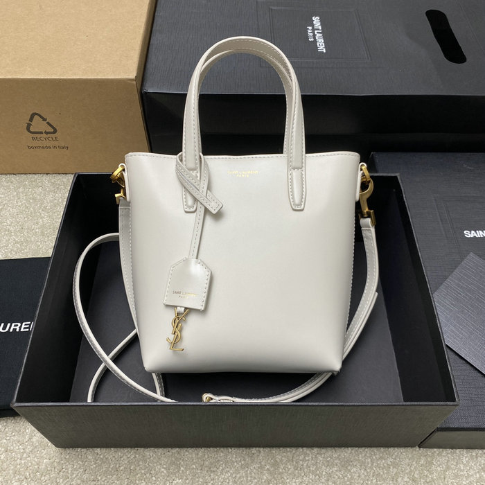 Saint Laurent Mini Toy Shopping Bag White 773995