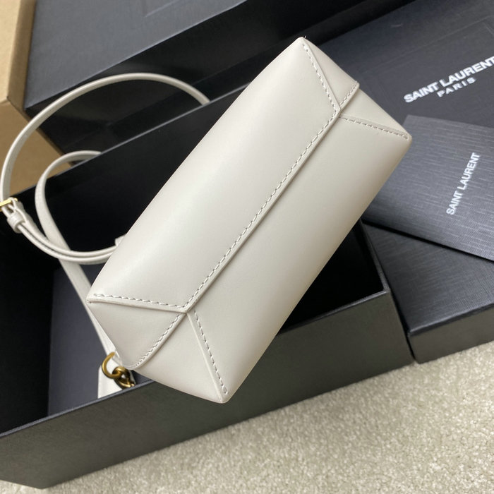 Saint Laurent Mini Toy Shopping Bag White 773995