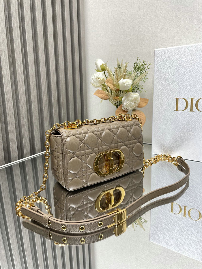 Small Dior Caro Bag Brown DM9012