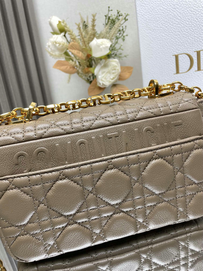 Small Dior Caro Bag Brown DM9012