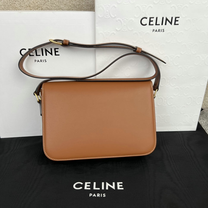 Celine Medium Triomphe Bag Dark Brown Cl35023