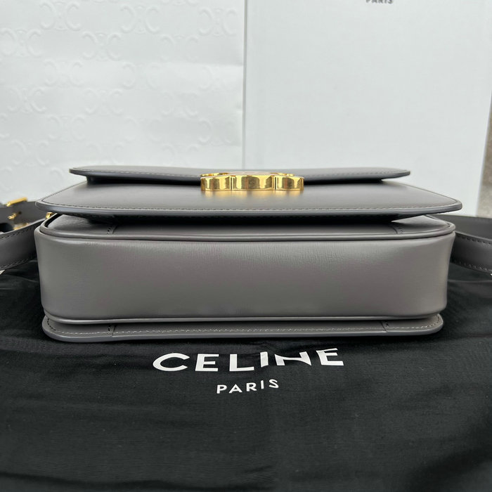 Celine Medium Triomphe Bag Dark Grey Cl35023