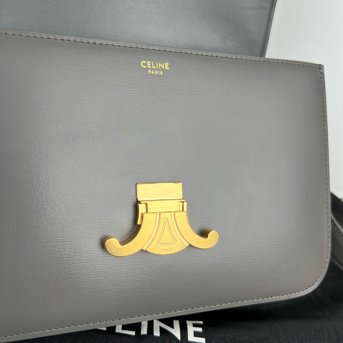 Celine Medium Triomphe Bag Dark Grey Cl35023