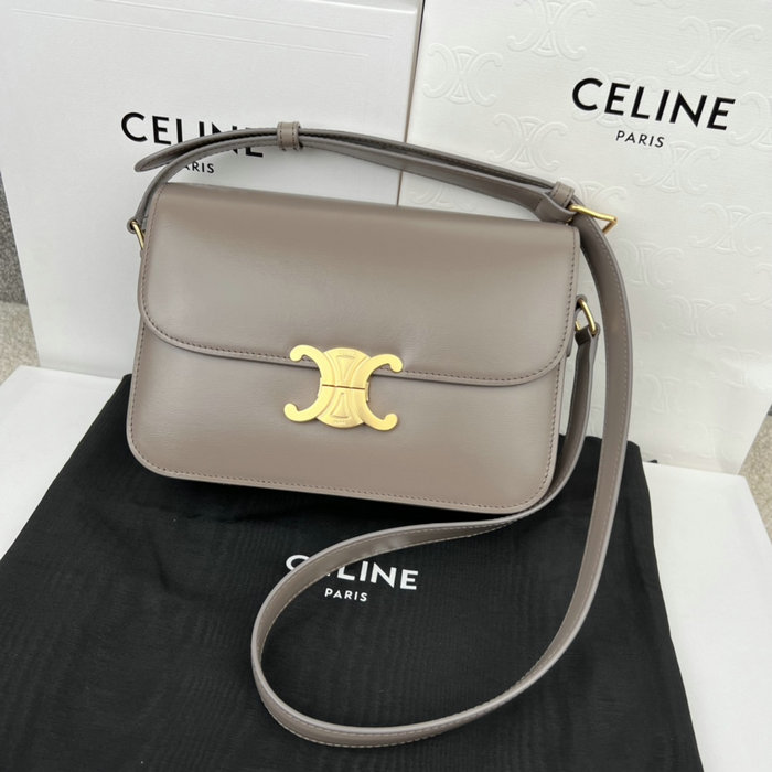 Celine Medium Triomphe Bag Grey Cl35023