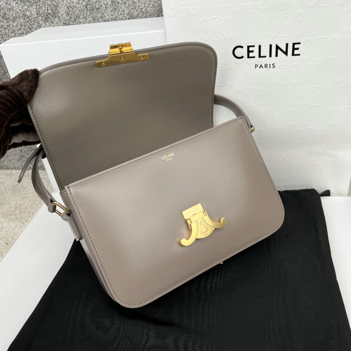 Celine Medium Triomphe Bag Grey Cl35023