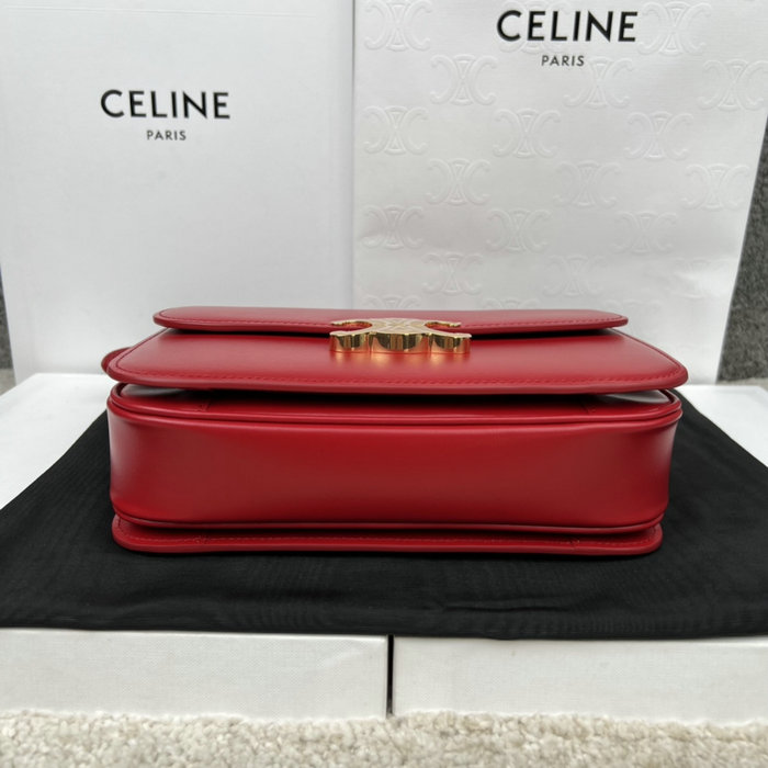 Celine Medium Triomphe Bag Red Cl35023