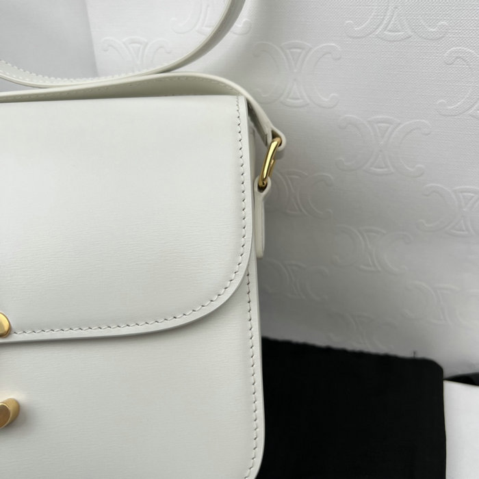 Celine Medium Triomphe Bag White Cl35023