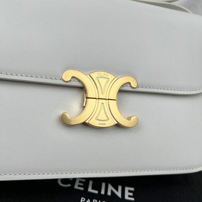 Celine Medium Triomphe Bag White Cl35023