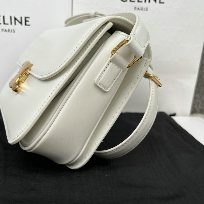 Celine Medium Triomphe Bag White Cl35023