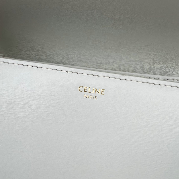 Celine Medium Triomphe Bag White Cl35023