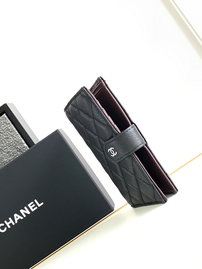 Chanel Grain Calfskin Passport Holder AP0430