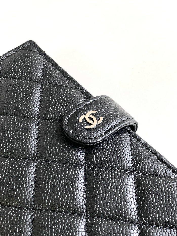 Chanel Grain Calfskin Passport Holder AP0430