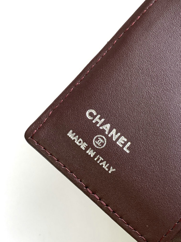 Chanel Grain Calfskin Passport Holder AP0430