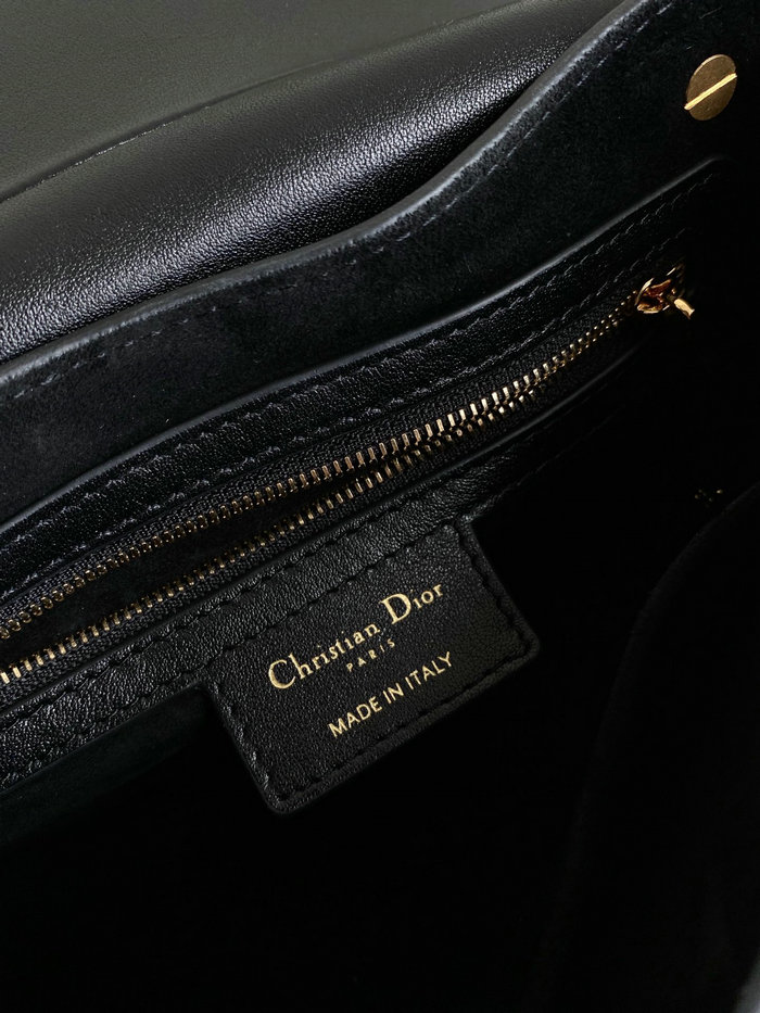 Dior Calfskin Small CD Besace Bag Black D8010