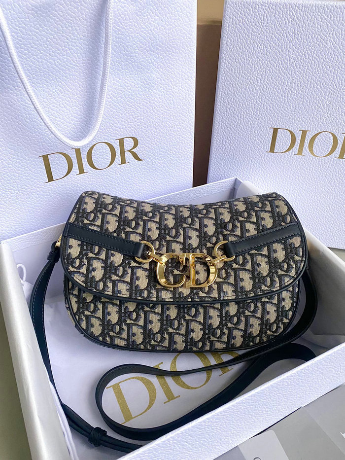 Dior Oblique Jacquard Small CD Besace Bag D8010