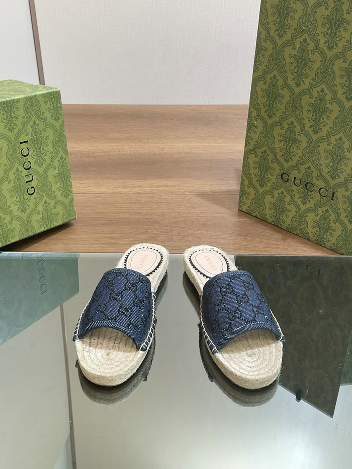 Gucci Denim Slippers MSG043003