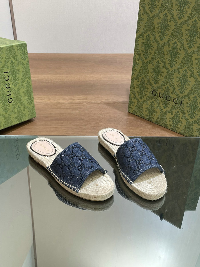 Gucci Denim Slippers MSG043003