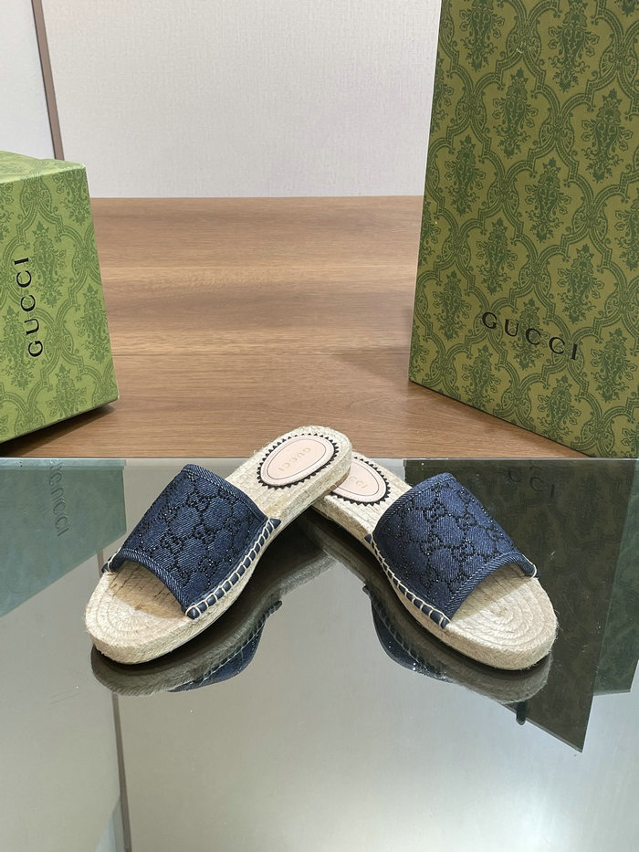 Gucci Denim Slippers MSG043003