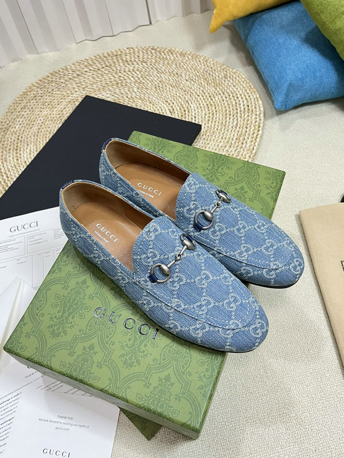 Gucci Jordaan GG Denim Loafers MSG042603