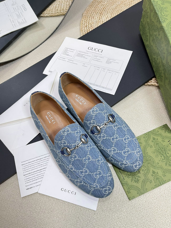 Gucci Jordaan GG Denim Loafers MSG042603