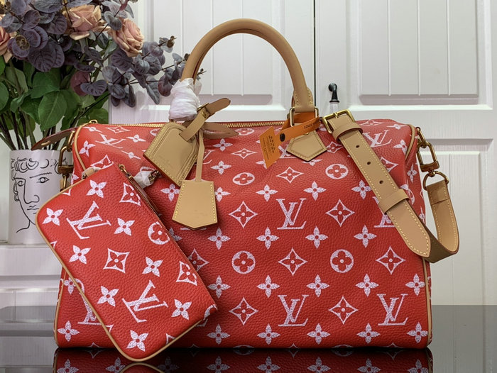 LOUIS VUITTON SPEEDY P9 BANDOULIERE 40 Red M24419