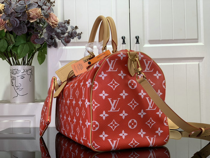 LOUIS VUITTON SPEEDY P9 BANDOULIERE 40 Red M24419