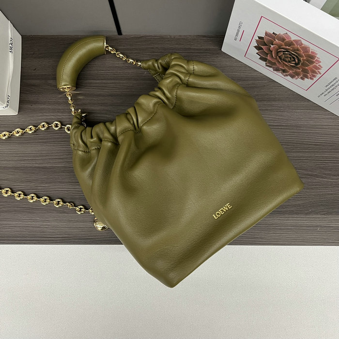 Loewe Small Squeeze bag Olive 652329