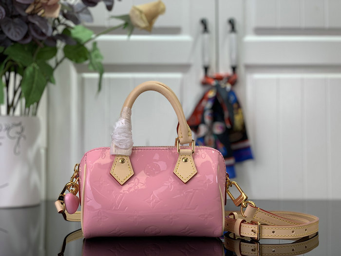 Louis VUitton Nano Speedy Pink M83000