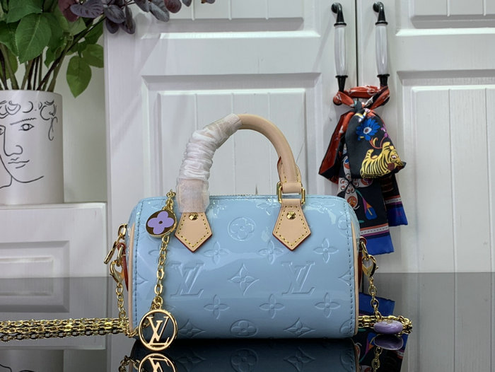 Louis VUitton Nano Speedy Sky Blue M83000