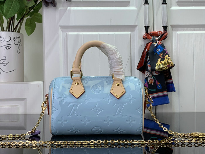 Louis VUitton Nano Speedy Sky Blue M83000