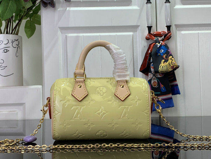 Louis VUitton Nano Speedy Yellow M83000