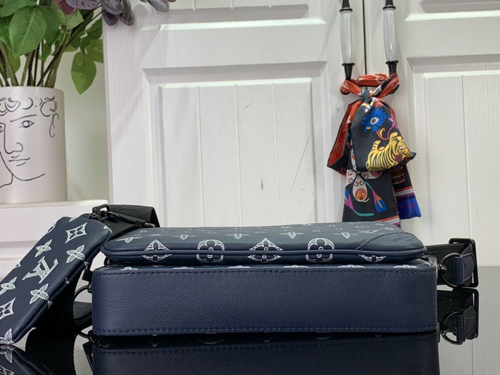 Louis Vuitton Trio Messenger Blue M24753