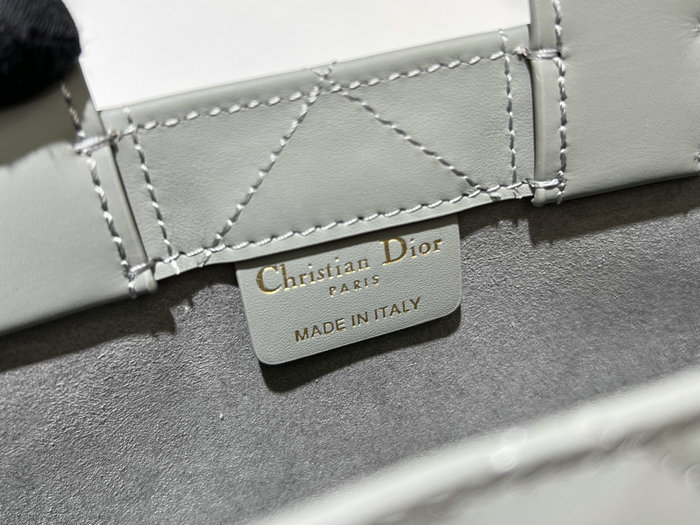 Mini Dior Book Tote Stone Grey S5573