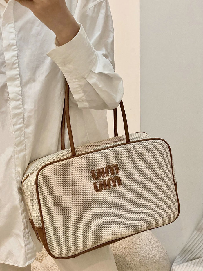 Miu Miu Canvas Top-handle Bag 5BB117