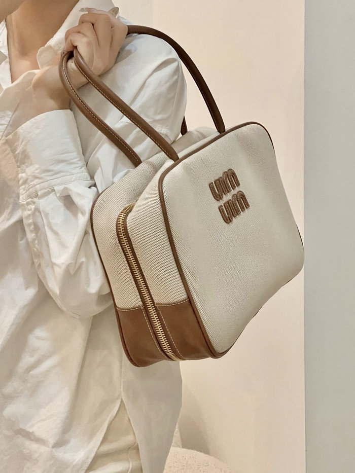 Miu Miu Canvas Top-handle Bag 5BB117