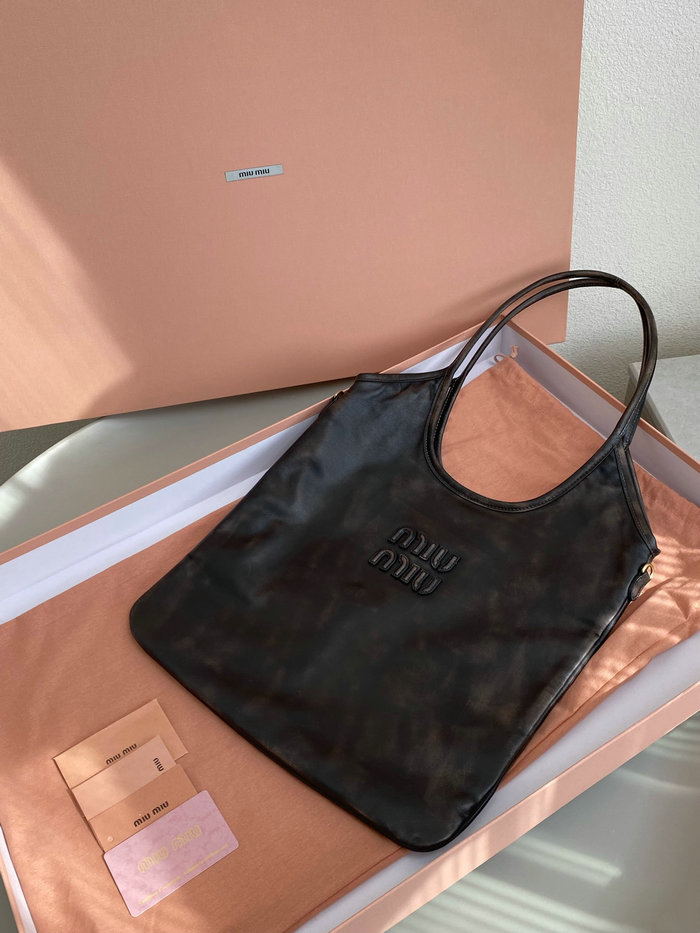 Miu Miu Ivy Vintage Leather Tote Bag 5BG231