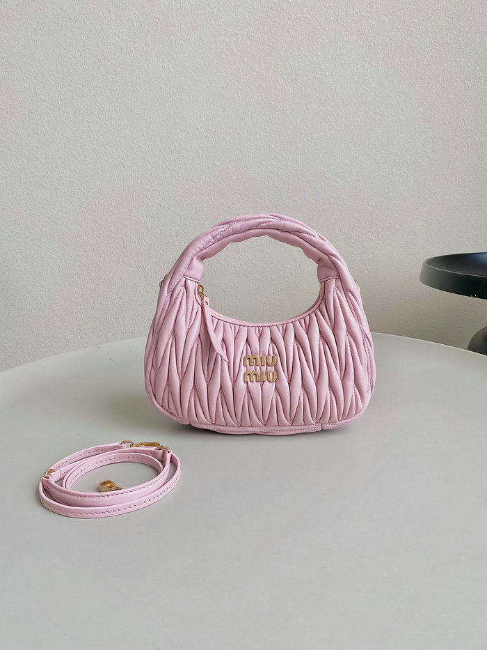 Miu Miu Wander Hobo Bag Alabaster Pink 5BC125