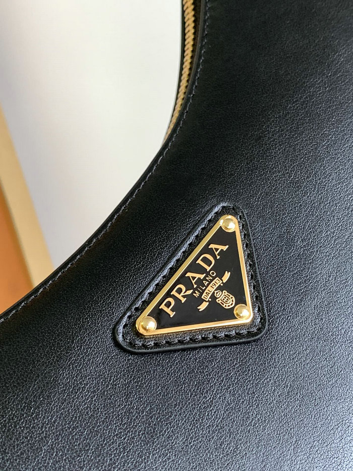 Prada Arque leather shoulder bag Black 1BC194