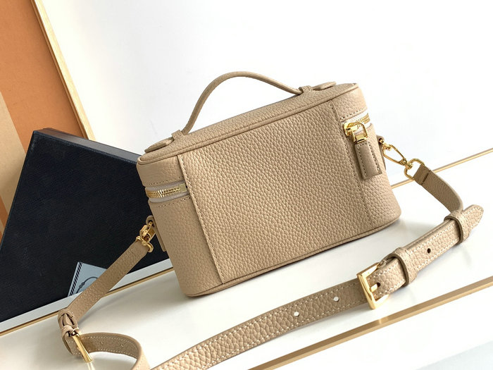 Prada Leather Mini-bag Beige 1BH202