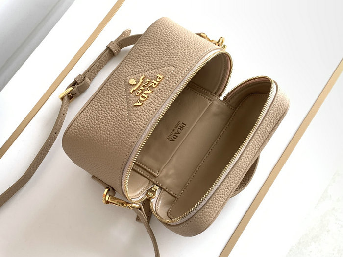 Prada Leather Mini-bag Beige 1BH202