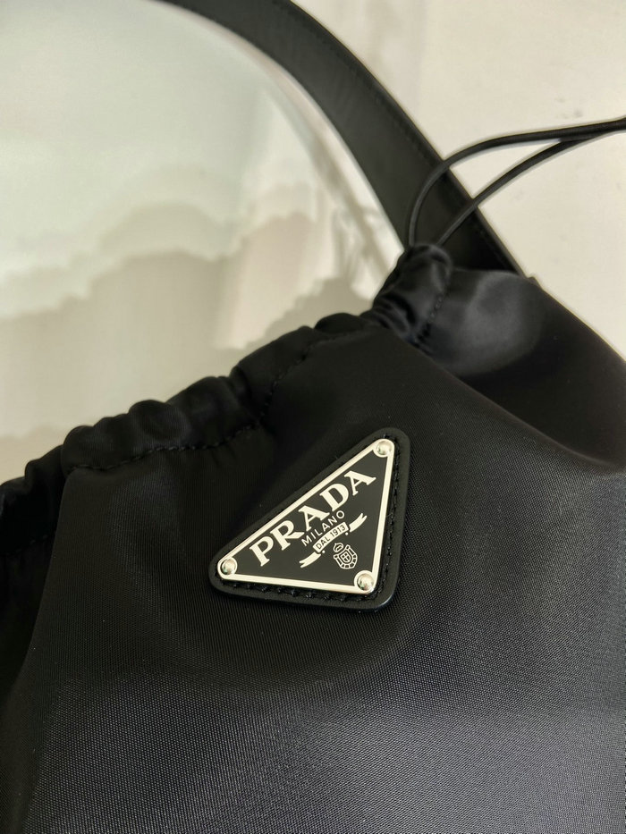 Small Prada Nylon Tote Black B6249