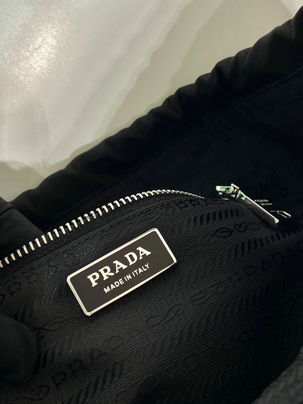 Small Prada Nylon Tote Black B6249