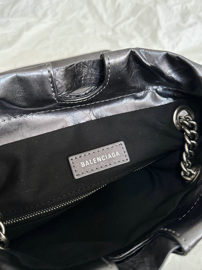 Balenciaga Crush Small Tote Bag Silver B742942