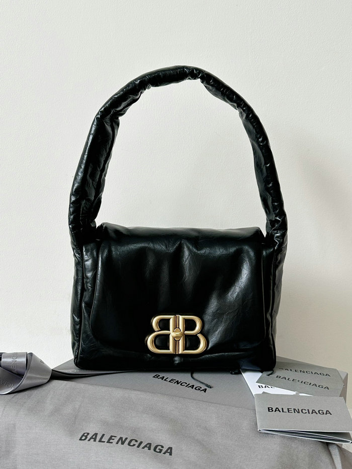 Balenciaga Monaco Small Sling Bag Black B787896