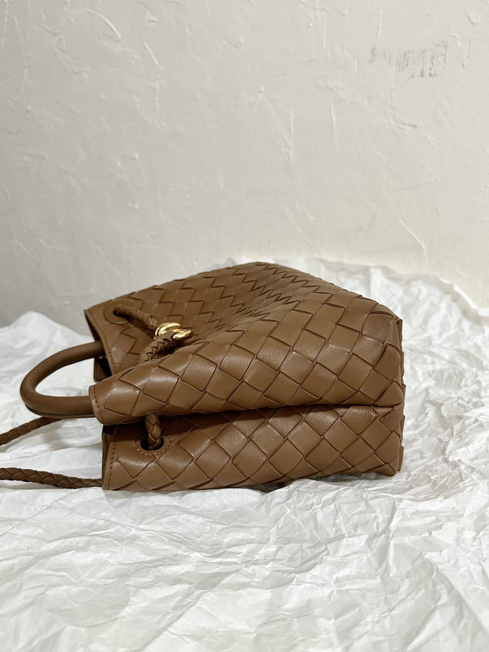 Bottega Veneta Small Andiamo Tote Bag Brown B74356