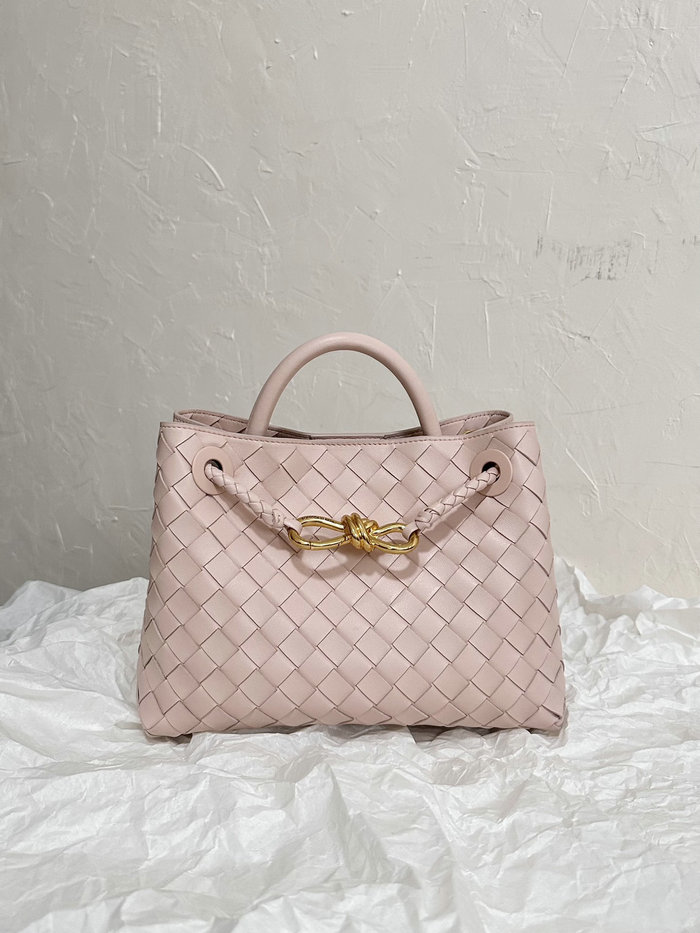 Bottega Veneta Small Andiamo Tote Bag Pink B74356