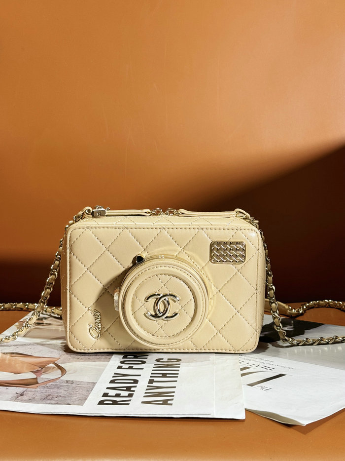 Chanel Camera Bag Beige AS4817