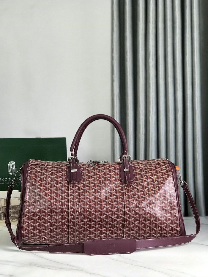 Goyard Croisiere 50 Duffle Bag G191971 Burgundy