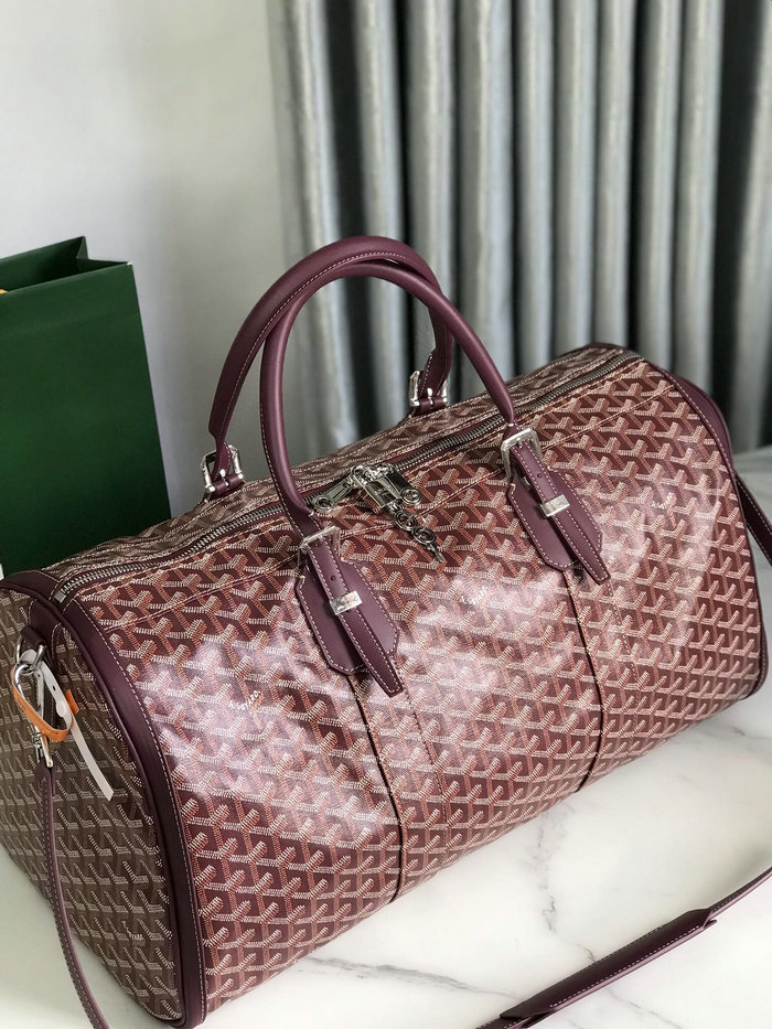 Goyard Croisiere 50 Duffle Bag G191971 Burgundy